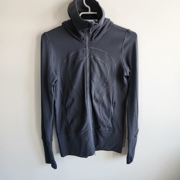 VTG Vintage Lululemon Stride Hooded Jacket Zip Up Size 6 Yoga Run Cozy Zip Up - Picture 1 of 10